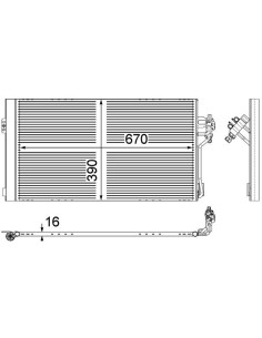 COMPATIBLE CON CONDENSADOR MERCEDES BENZ VITO W639 03