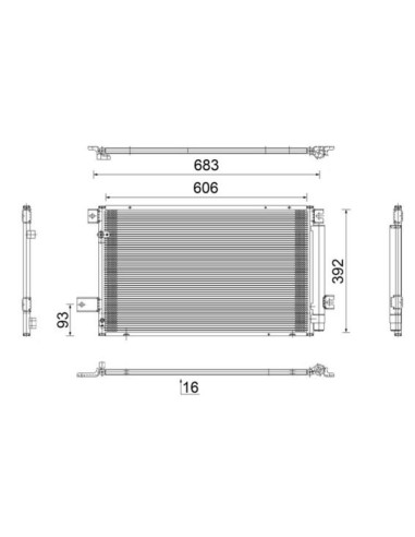 COMPATIBLE CON CONDENSADOR TOYOTA AVENSIS 2.2TD