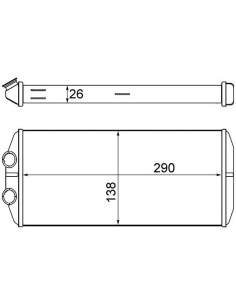 COMPATIBLE CON RADIADOR CALEFACCION BERLINGO C4 PICASSO 08