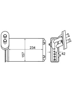 COMPATIBLE CON RAD. CALEFACCION A3 IBIZA