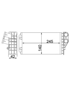 COMPATIBLE CON RADIADOR CALEFACCION CITROEN C4 04