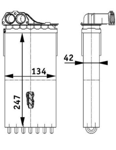 COMPATIBLE CON RADIADOR CALEFACCION PSA 307