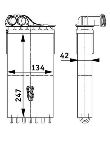 COMPATIBLE CON RADIADOR CALEFACCION PSA 307