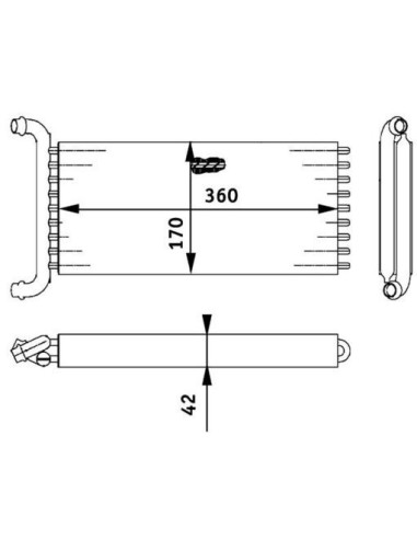 COMPATIBLE CON RADIADOR CALEFACCION FRONTAL...