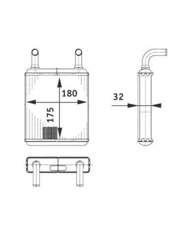 COMPATIBLE CON RADIADOR CALEFACCION MERCEDES VITO