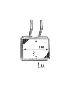 COMPATIBLE CON RADIADOR CALEFACCION OPEL COMBO CORSA B TIGRA