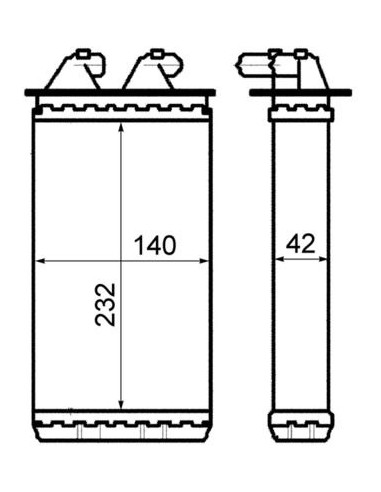 COMPATIBLE CON RAD. CALEFACCION FIAT CINQUECENTO