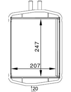 COMPATIBLE CON RAD. CALEFACCION FORD FIESTA IV KA PUMA