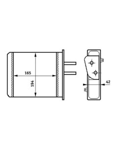 COMPATIBLE CON RAD. CALEFACCION FIAT PUNTO I TIPO MARELLI