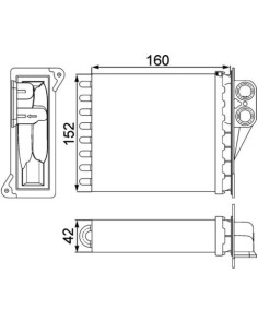 COMPATIBLE CON RADIADOR CALEFACCION MERCEDES SPRINTER 06