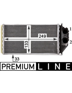 COMPATIBLE CON RADIADOR CALEFACCION PEUGEOT 307 3A C