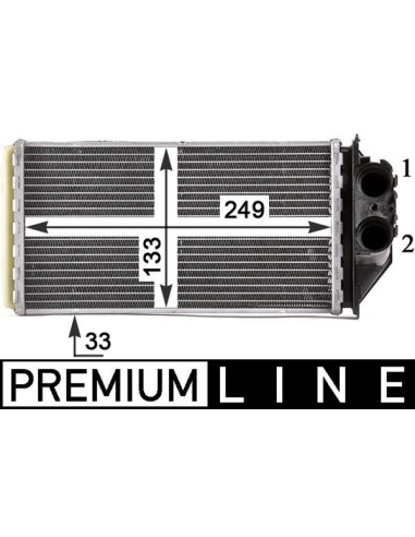 COMPATIBLE CON RADIADOR CALEFACCION PEUGEOT 307...