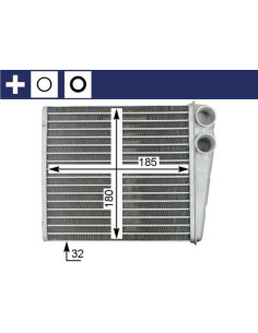 COMPATIBLE CON RADIADOR CALEFACCION AUDI A3 03 08 LEON...