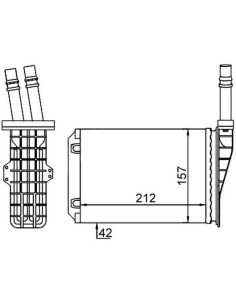 COMPATIBLE CON RADIADOR CALEFACCION RENAULT ESPEJOACE 98