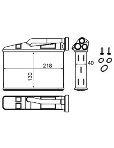 COMPATIBLE CON RADIADOR CALEFACCION BMW 5 X5