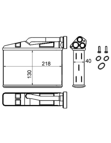 COMPATIBLE CON RADIADOR CALEFACCION BMW 5 X5
