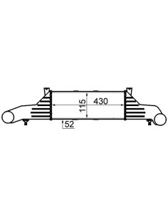 COMPATIBLE CON INTERCOOLER MERCEDES CLASE C W202 , CLK C20
