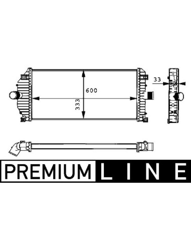 COMPATIBLE CON INTERCOOLER RENAULT LAGUNA I 2.2 dT