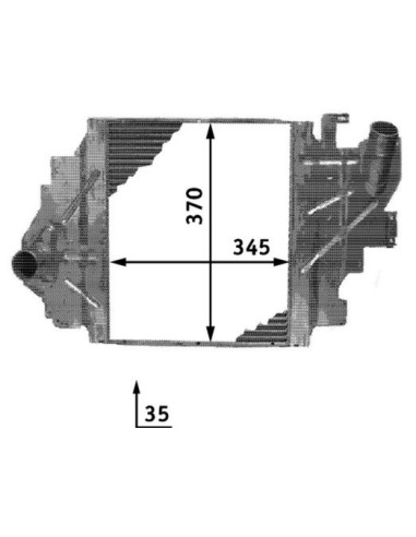 COMPATIBLE CON INTERCOOLER RENAULT CLIO II 1.9...