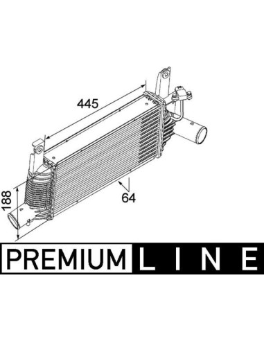 COMPATIBLE CON INTERCOOLER NISSAN NAVARA 2.5DCI 05