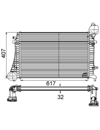 COMPATIBLE CON INTERCOOLER VOLKSWAGEN PASSAT...
