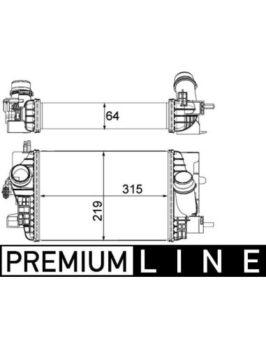 COMPATIBLE CON INTERCOOLER OPEL MERIVA 2003