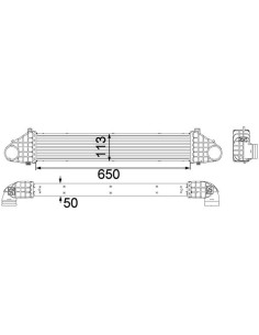 COMPATIBLE CON INTERCOOLER VOLVO C30 V50 S40 II 2006