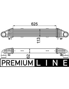 COMPATIBLE CON INTERCOOLER MERCEDES C W204 E W212