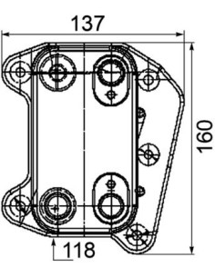 COMPATIBLE CON RADIADOR OLEO MERCEDES SPRINTER 2000