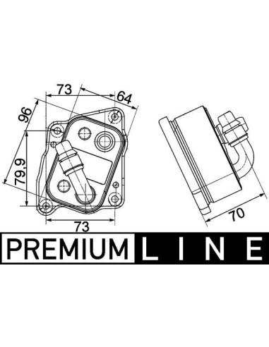 COMPATIBLE CON RADIADOR OLEO BMW 3 E46