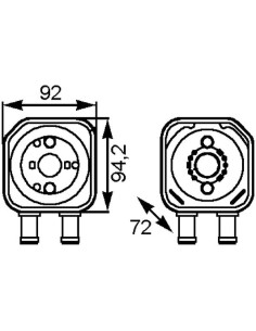 COMPATIBLE CON RADIADOR OLEO AUDI VW