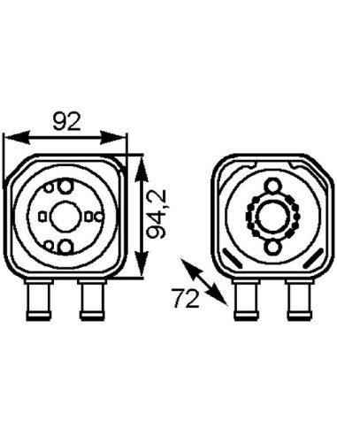COMPATIBLE CON RADIADOR OLEO AUDI VW
