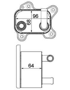 COMPATIBLE CON RADIADOR OLEO OPEL ASTRA CORSA 1.7 CDTI