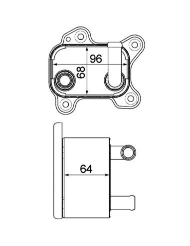 COMPATIBLE CON RADIADOR OLEO OPEL ASTRA CORSA...