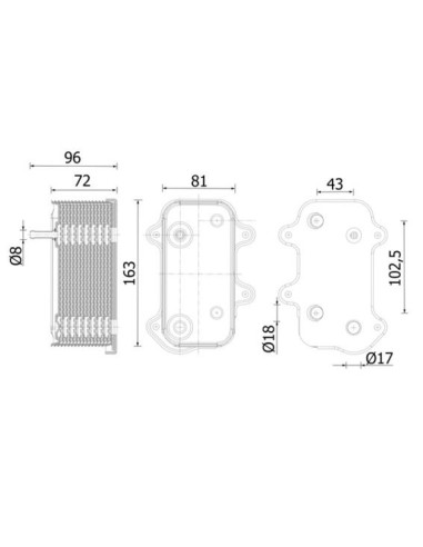 COMPATIBLE CON RADIADOR OLEO PORSCHE