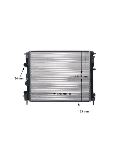 COMPATIBLE CON RADIADOR RENAULT CLIO II 1.9DTI...