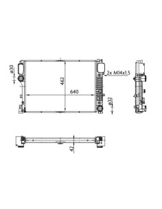 COMPATIBLE CON RADIADOR MERCEDES CLASE S W221