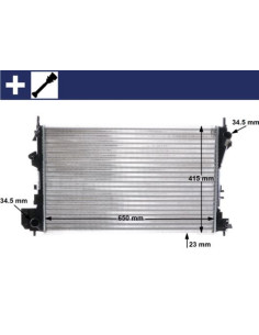 COMPATIBLE CON RADIADOR OPEELEVALUNASECTRA 1.6 1.8 02