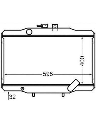 COMPATIBLE CON RADIADOR MITSUBISHI L 300 P0W P1W