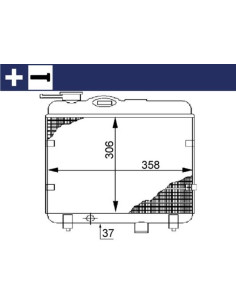 COMPATIBLE CON RADIADOR VOLKSWAGEN MARBELLA TERRA 0.8 0.9