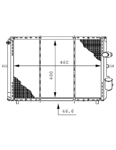 COMPATIBLE CON RADIADOR RENAULT CLIO I 1.9 D