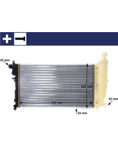COMPATIBLE CON RADIADOR PSA SAXO 1.6 VTL,VTR,VTS