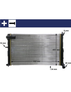 COMPATIBLE CON RADIADOR PSA 605 XM II 2.5 TD
