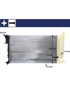COMPATIBLE CON RADIADOR PSA 306 ZX 1.9 DT,TD