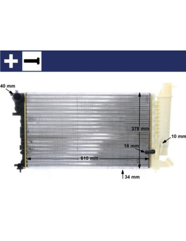 COMPATIBLE CON RADIADOR PSA 306 ZX 1.9 DT,TD