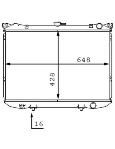 COMPATIBLE CON RADIADOR NISSAN PICK UP II...