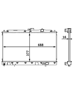 COMPATIBLE CON RADIADOR MITSUBISHI GALANT IV 1.8 2.0,GTi 1