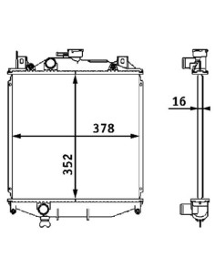 COMPATIBLE CON RADIADOR SUZUKI SWIFT II 1.0 !