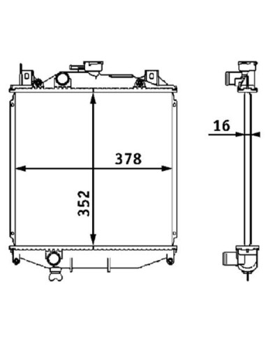 COMPATIBLE CON RADIADOR SUZUKI SWIFT II 1.0 !