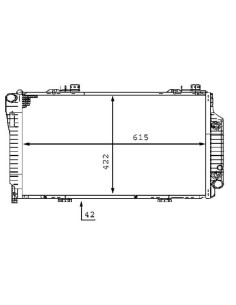 COMPATIBLE CON RADIADOR MERCEDES CLASE C W202